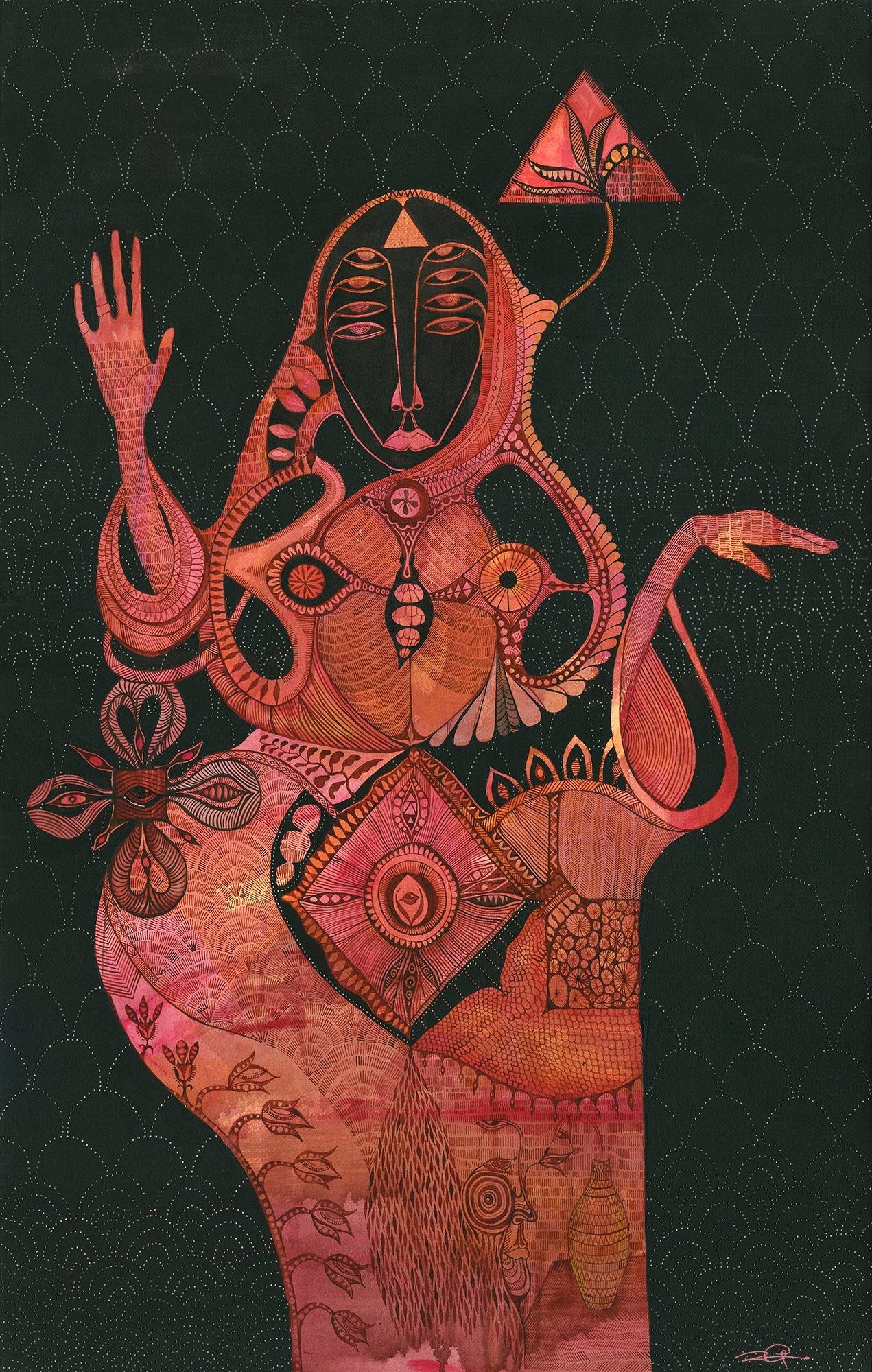 Scarlet Shaman - Original Artwork - rorygarland